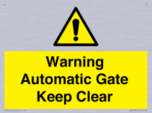 Warning Automatic Gate Keep Clear